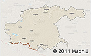 Shaded Relief 3D Map of Jekabpils Rajons, lighten