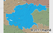 Political Map of Jekabpils Rajons, semi-desaturated