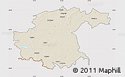 Shaded Relief Map of Jekabpils Rajons, cropped outside