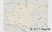 Shaded Relief Map of Jekabpils Rajons, semi-desaturated