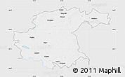Silver Style Map of Jekabpils Rajons, single color outside