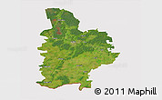 Satellite 3D Map of Jelgavas, cropped outside