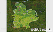 Satellite 3D Map of Jelgavas, darken