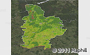 Satellite 3D Map of Jelgavas, darken, semi-desaturated