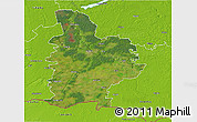 Satellite 3D Map of Jelgavas, physical outside