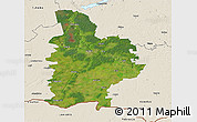 Satellite 3D Map of Jelgavas, shaded relief outside