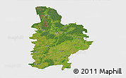 Satellite 3D Map of Jelgavas, single color outside