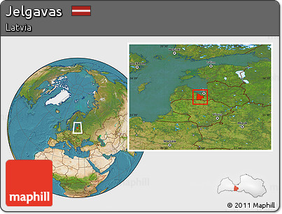 Satellite Location Map of Jelgavas