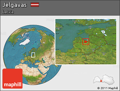 Satellite Location Map of Jelgavas