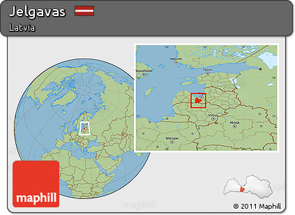 Savanna Style Location Map of Jelgavas, within the entire country