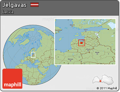 Savanna Style Location Map of Jelgavas, within the entire country