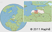 Savanna Style Location Map of Jelgavas, highlighted country, within the entire country