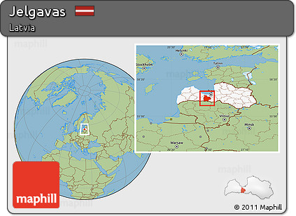 Savanna Style Location Map of Jelgavas, highlighted country