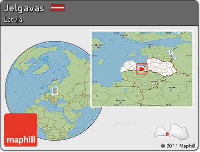 Savanna Style Location Map of Jelgavas, highlighted country