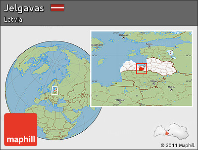Savanna Style Location Map of Jelgavas, highlighted country