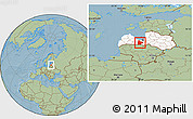 Savanna Style Location Map of Jelgavas, highlighted country, hill shading