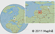 Savanna Style Location Map of Jelgavas, hill shading