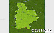 Physical Map of Jelgavas, darken