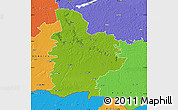 Physical Map of Jelgavas, political outside