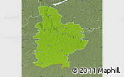 Physical Map of Jelgavas, semi-desaturated