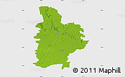 Physical Map of Jelgavas, single color outside
