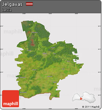 Satellite Map of Jelgavas, cropped outside