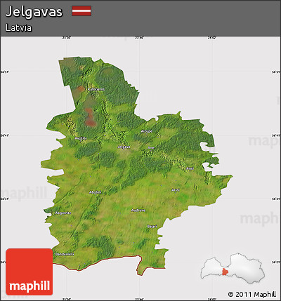 Satellite Map of Jelgavas, cropped outside