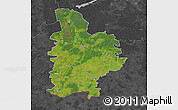 Satellite Map of Jelgavas, darken, desaturated
