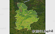 Satellite Map of Jelgavas, darken