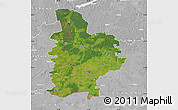 Satellite Map of Jelgavas, lighten, desaturated