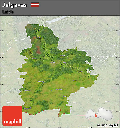 Satellite Map of Jelgavas, lighten