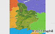 Satellite Map of Jelgavas, political outside