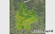 Satellite Map of Jelgavas, semi-desaturated