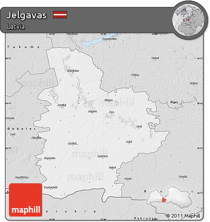 Silver Style Map of Jelgavas