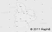 Silver Style Map of Jelgavas, single color outside