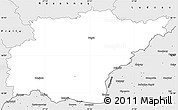 Silver Style Simple Map of Kraslavas