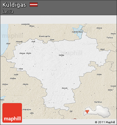 Classic Style 3D Map of Kuldigas