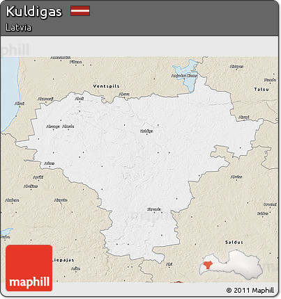Classic Style 3D Map of Kuldigas