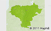 Physical 3D Map of Kuldigas, lighten