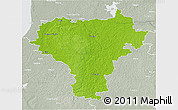Physical 3D Map of Kuldigas, lighten, semi-desaturated