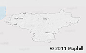 Silver Style Panoramic Map of Kuldigas, single color outside