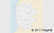 Classic Style 3D Map of Limbazu, single color outside