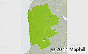 Physical Map of Limbazu, lighten, semi-desaturated