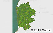 Satellite Map of Limbazu, single color outside