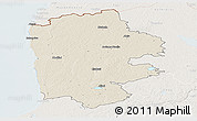Shaded Relief Panoramic Map of Limbazu, lighten