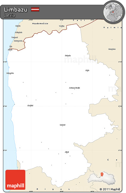 Classic Style Simple Map of Limbazu