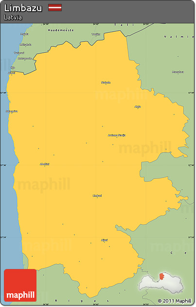 Savanna Style Simple Map of Limbazu