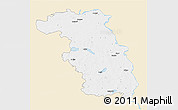 Classic Style 3D Map of Ludzas, single color outside