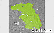 Physical 3D Map of Ludzas, desaturated