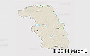 Shaded Relief 3D Map of Ludzas, single color outside
